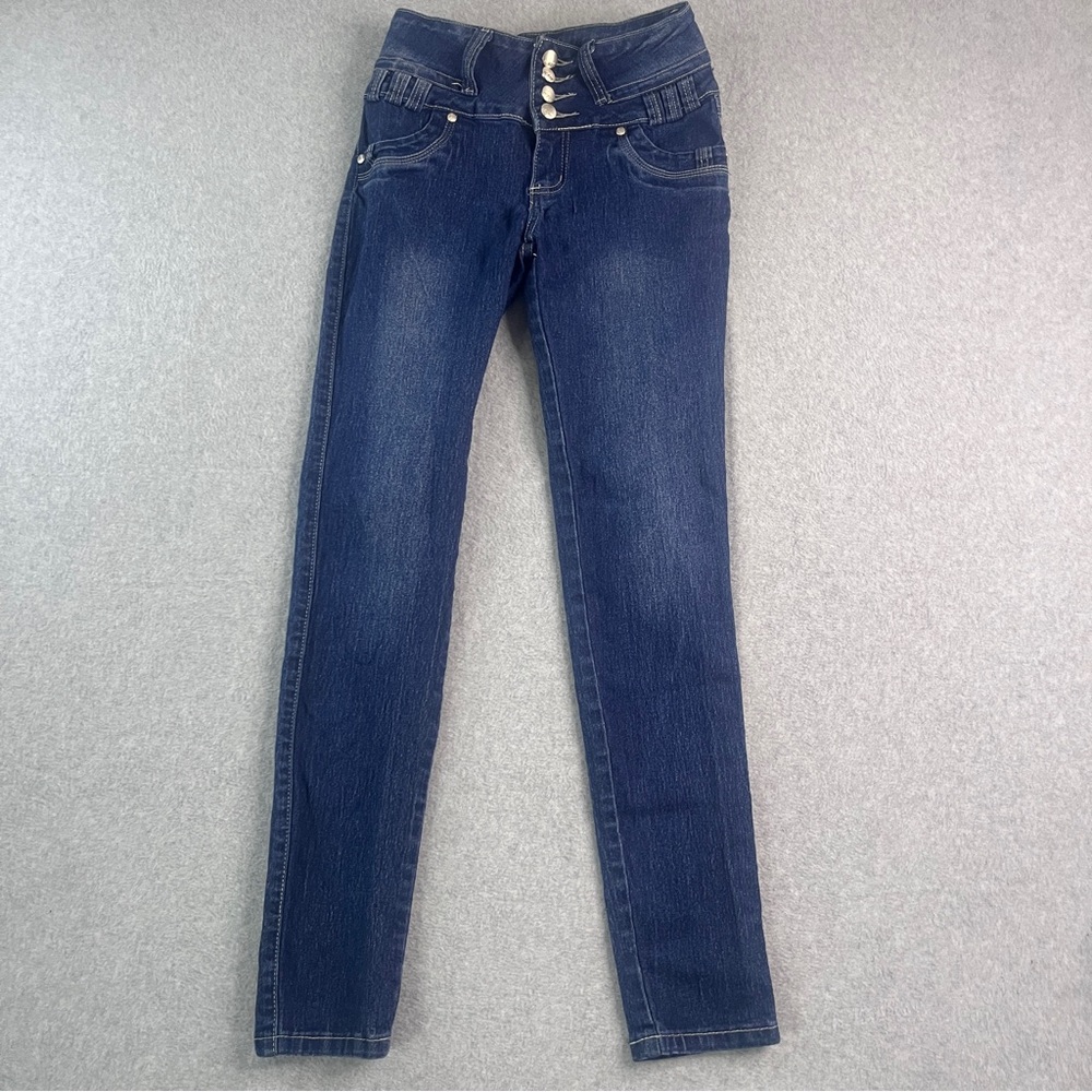 Fashion 2 Love Skinny Jeans Low Rise 4 Button Size 5‎ Jrs